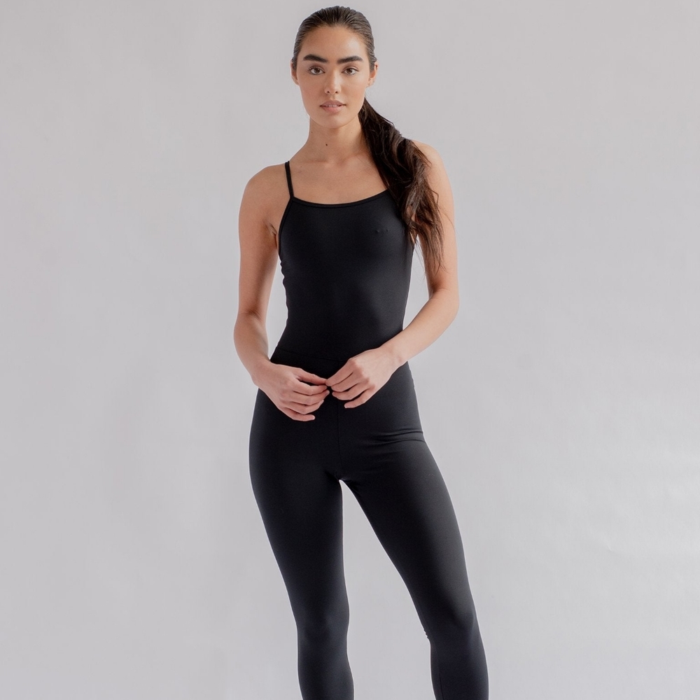 Girlfriend Collective Small Black Cami Unitard New With Tags